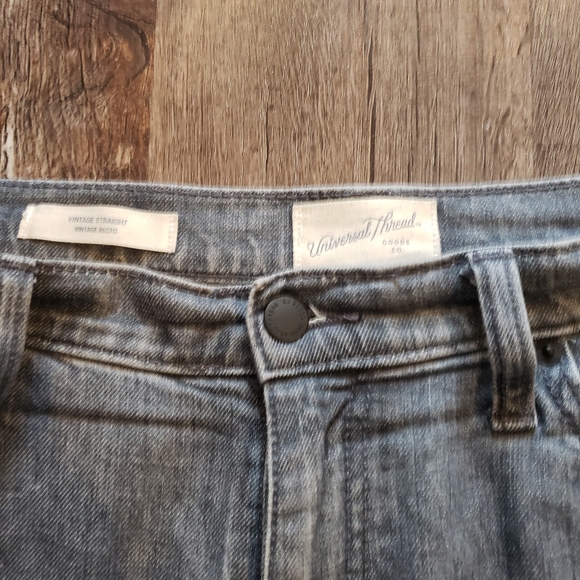 Universal Thread Ripped Grey Mom Jeans Size 12 - Picture 4 of 4